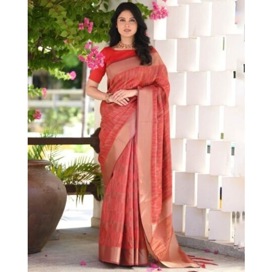 Embellished Georgette Saree with Unstitched Blouse Piece